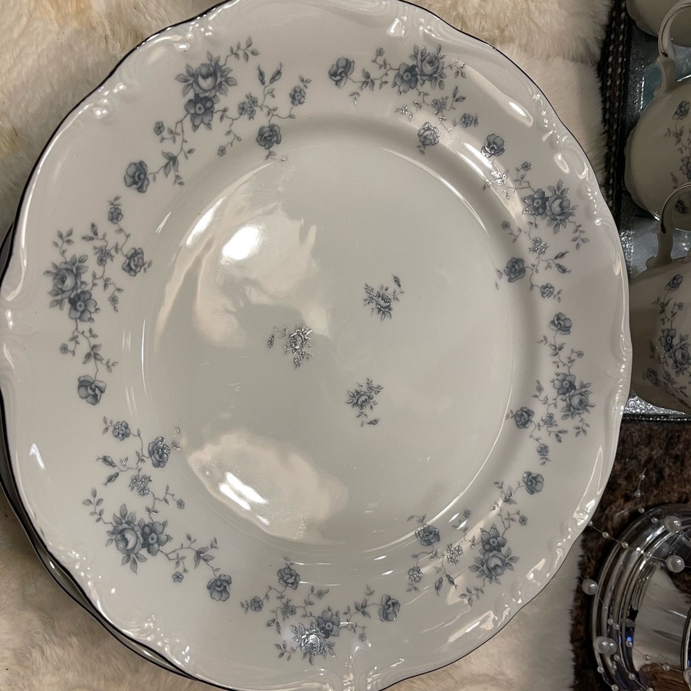 8 piece Johann Haviland Bavaria Germany fine china plates